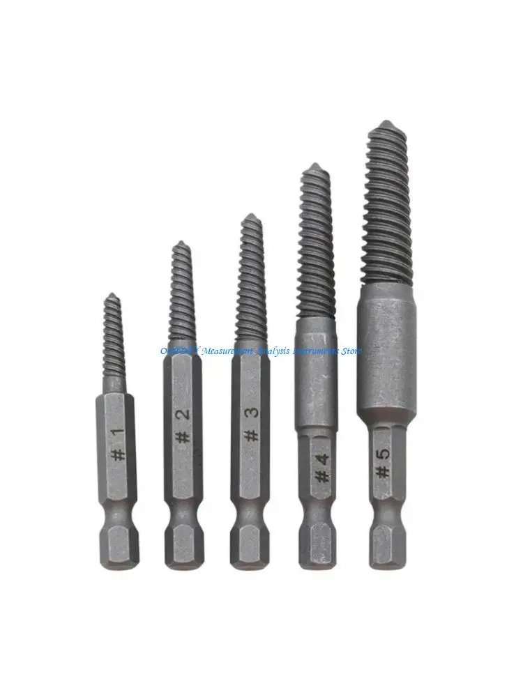 367D 5pieces Damaged Screw Extractor Easy Out Bolt Extractor Shank Spanners Multi-application Remove Tool Easy Removal
367D 5pieces Damaged Screw Extractor Easy Out Bolt Extractor Shank Spanners Multi-application Remove Tool Easy Removal
