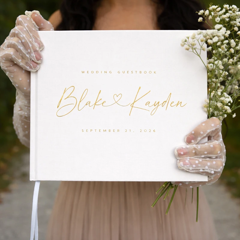 Personalized Elegant Minimal Wedding Guest Book Custom Wedding Hardcover Instant Photo Album Wedding Anniversary Gift
Personalized Elegant Minimal Wedding Guest Book Custom Wedding Hardcover Instant Photo Album Wedding Anniversary Gift