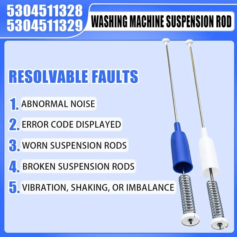 【THANKSGIVING DAY】For Frigidaire Washing Machine Suspension Rod 5304511328 5304511329 For Models FFTW4120SW FFTW4120SW1 FFTW4120
【THANKSGIVING DAY】For Frigidaire Washing Machine Suspension Rod 5304511328 5304511329 For Models FFTW4120SW FFTW4120SW1 FFTW4120