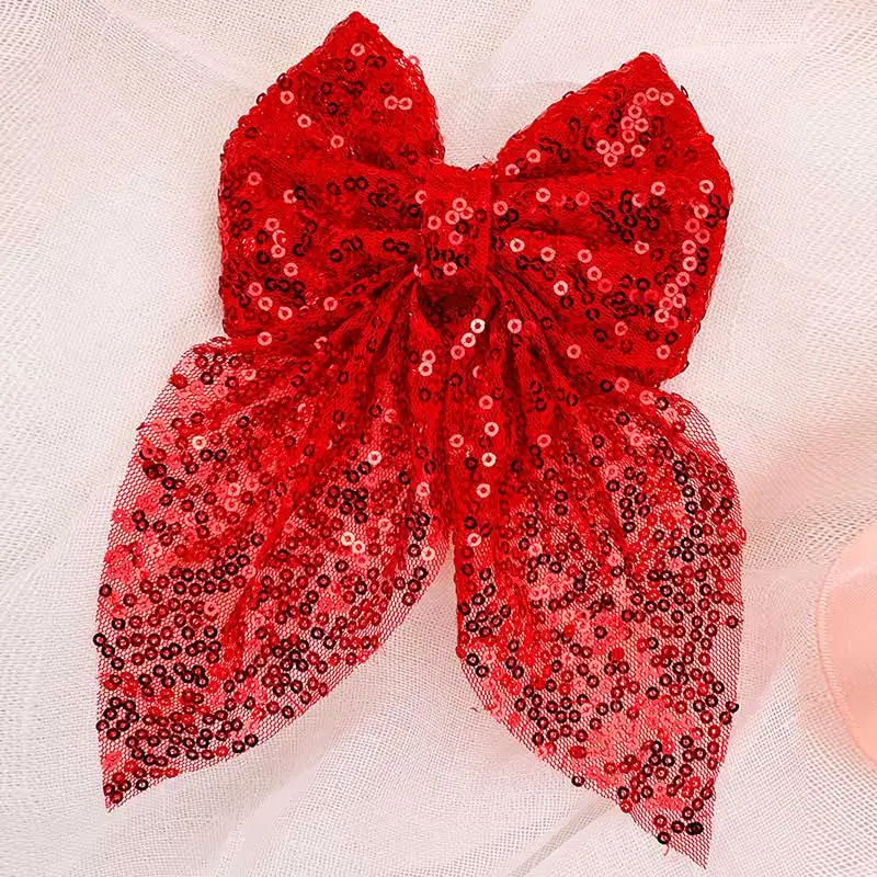 Glitter Sequin Bow Hair Bow Clips Large Lace Headwear Fashion Barrettes Ladies Hairgrips Oversized Clip Women Hair Accessories
Glitter Sequin Bow Hair Bow Clips Large Lace Headwear Fashion Barrettes Ladies Hairgrips Oversized Clip Women Hair Accessories