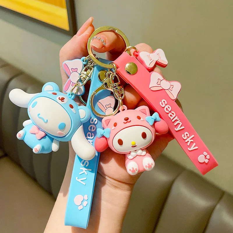 New Anime Sanrio Hello Kitty Keychain Pendant Holder Kawaii Kuromi My Melody Key Chain Car Keyring Mobile Phone Bag Hanging
New Anime Sanrio Hello Kitty Keychain Pendant Holder Kawaii Kuromi My Melody Key Chain Car Keyring Mobile Phone Bag Hanging