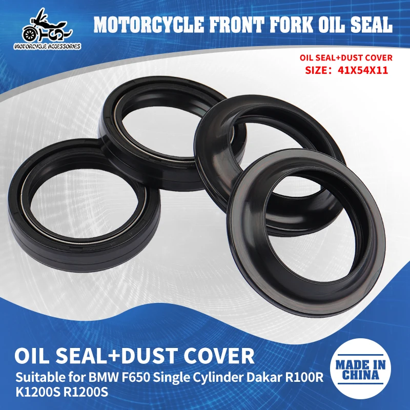 SJ 41x54x11 Motorcycle Accessories Front Fork Oil Seal 41*54*11mm Front Shock Absorber Dust Seal Ring For BMW G310R F650GS F650
SJ 41x54x11 Motorcycle Accessories Front Fork Oil Seal 41*54*11mm Front Shock Absorber Dust Seal Ring For BMW G310R F650GS F650