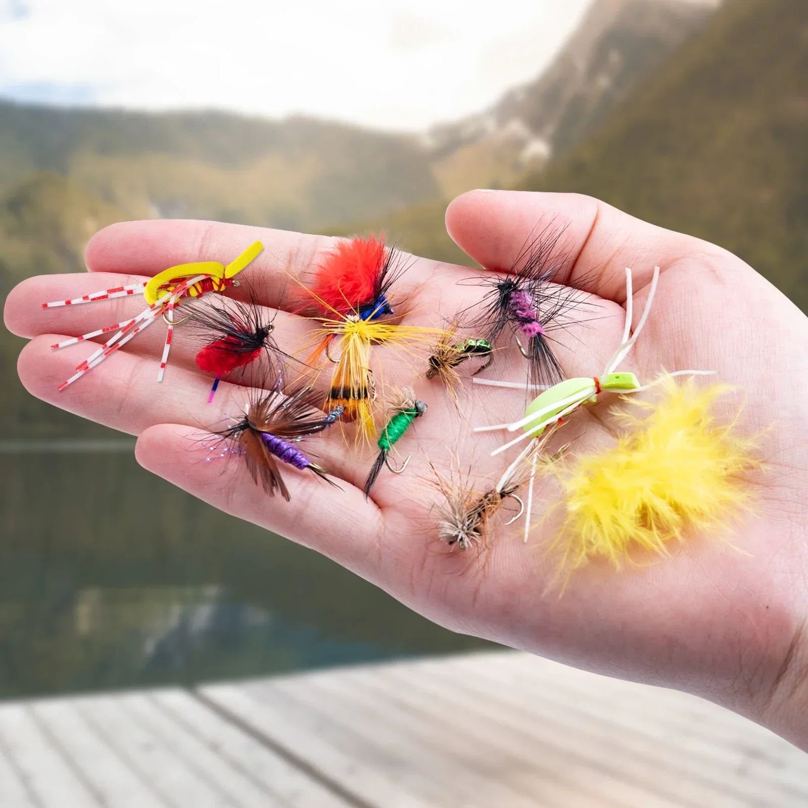 Goture 26Pcs/Box Trout Bass Nymph Fly Fishing Lure Dry/Wet Flies Nymphs Ice Fishing Lures Artificial Fly Bait with Boxed
Goture 26Pcs/Box Trout Bass Nymph Fly Fishing Lure Dry/Wet Flies Nymphs Ice Fishing Lures Artificial Fly Bait with Boxed