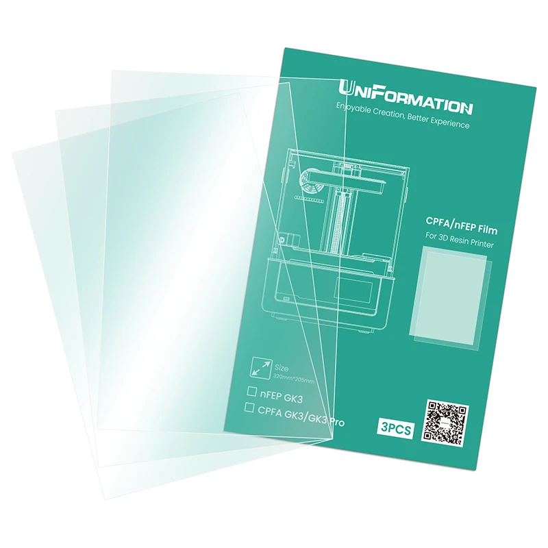 3pcs Brand new original for UniFormation GK3 Pro-CPFA/GK3-NFEP release film/protective Film
3pcs Brand new original for UniFormation GK3 Pro-CPFA/GK3-NFEP release film/protective Film