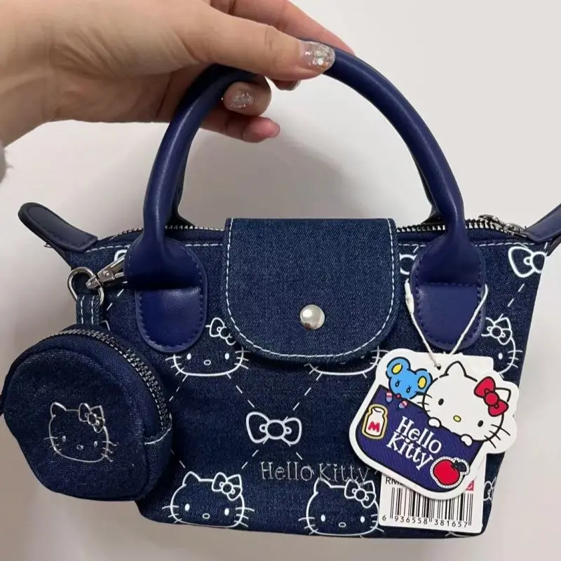 Sanrio Hello Kitty Dumpling Bag Denim High Value Printed Crossbody Women's 25 New Versatile Shoulder Handbag For Women Girls
Sanrio Hello Kitty Dumpling Bag Denim High Value Printed Crossbody Women's 25 New Versatile Shoulder Handbag For Women Girls