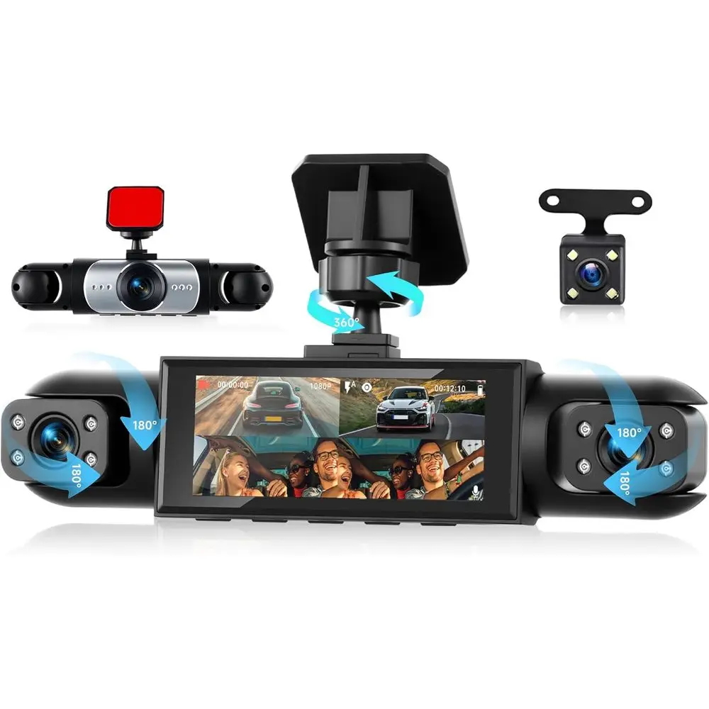 4-Channel 360° Car Camera with Front, Rear, Left, and Right Views, 3.16 Display, Night Vision, Motion Detection, 24/7 Parking Mo
4-Channel 360° Car Camera with Front, Rear, Left, and Right Views, 3.16 Display, Night Vision, Motion Detection, 24/7 Parking Mo