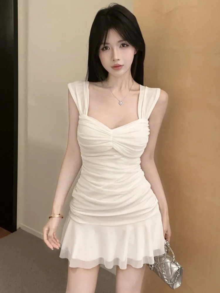 Sexy Pure Desire Lace Trim Halter Dress Women's Summer New Sweet Spicy Girl Slimming Short Skirt Bodycon Folded Waist Hoop
Sexy Pure Desire Lace Trim Halter Dress Women's Summer New Sweet Spicy Girl Slimming Short Skirt Bodycon Folded Waist Hoop