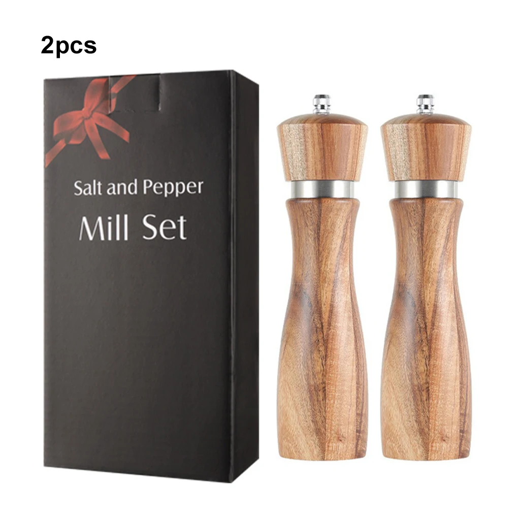 Manual Salt Pepper Grinder Sets Solid Wood Spice Pepper Mil Adjustable Ceramic Grinder Kitchen Salt Spoon Pepper Grinding
Manual Salt Pepper Grinder Sets Solid Wood Spice Pepper Mil Adjustable Ceramic Grinder Kitchen Salt Spoon Pepper Grinding