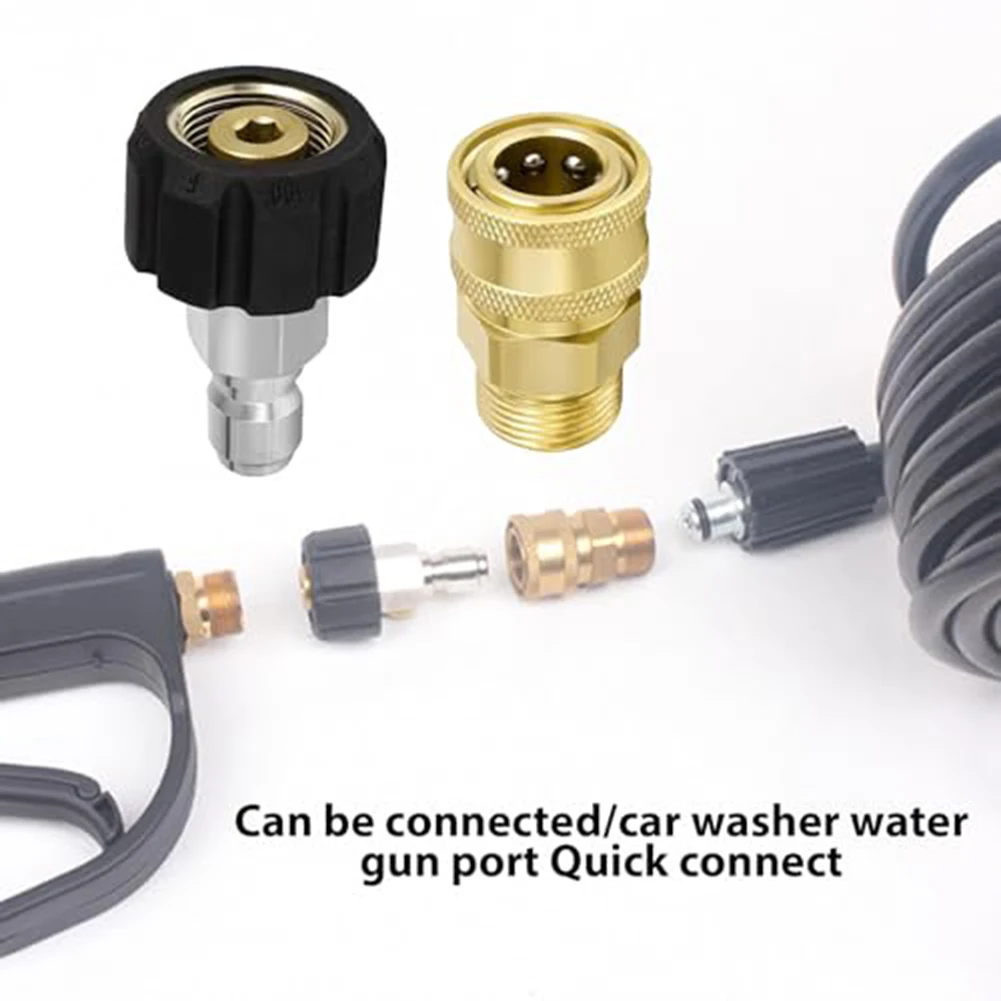 2PCS M22-14 High Pressure Washer Adapter 1/4 Quick Connect Hose Fitting For Stainless Steel Brass Cleaning Tool Accessories
2PCS M22-14 High Pressure Washer Adapter 1/4 Quick Connect Hose Fitting For Stainless Steel Brass Cleaning Tool Accessories