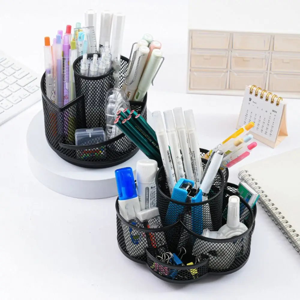 Multi-functional Rotating Pen Holder 360-degree Free Rotation Metal Mesh Desktop Storage Box Black Convenient Desktop Organizer
Multi-functional Rotating Pen Holder 360-degree Free Rotation Metal Mesh Desktop Storage Box Black Convenient Desktop Organizer