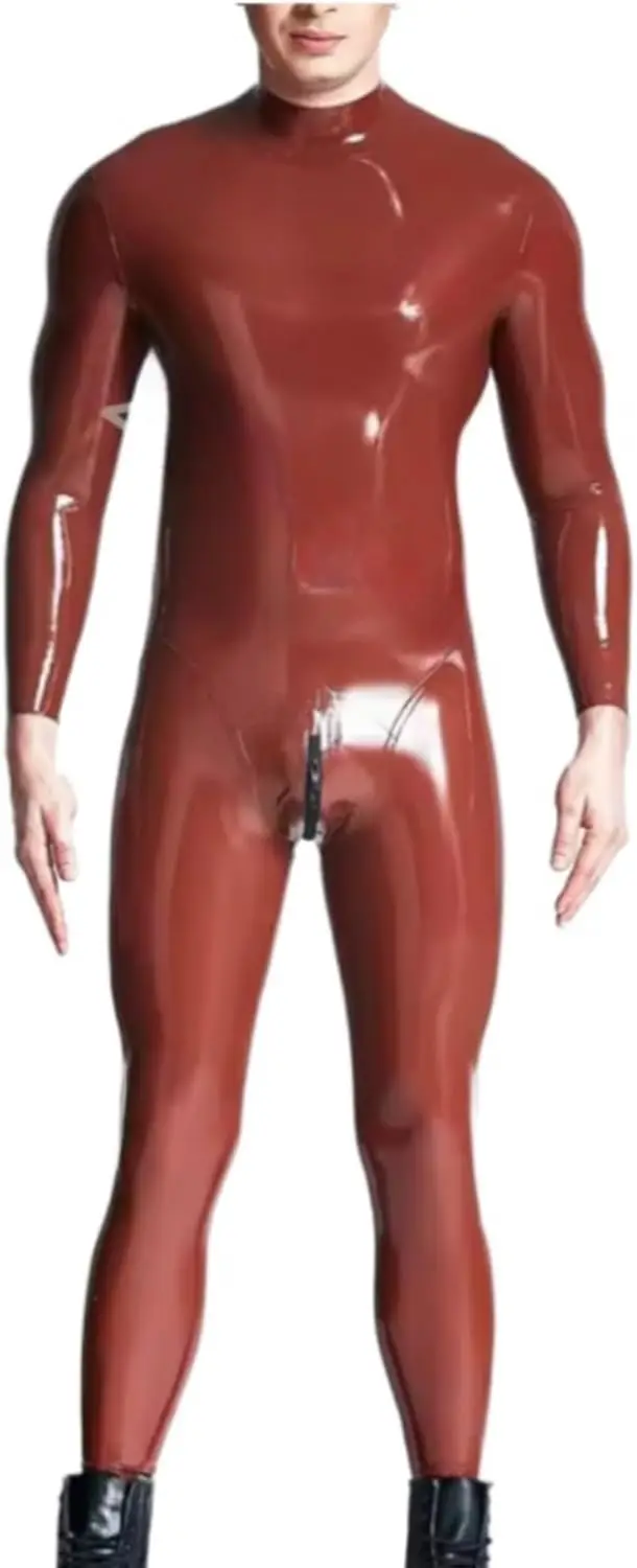 Men's Latex Bodysuit with Open Neck and 3D Crotch Zipper
Men's Latex Bodysuit with Open Neck and 3D Crotch Zipper