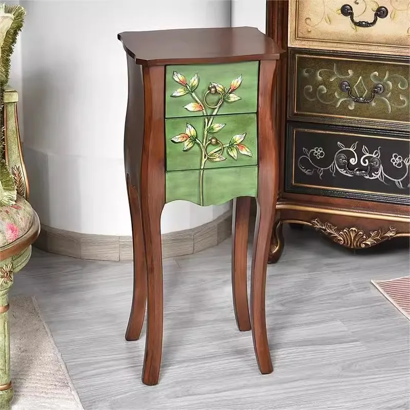 American rural solid wood corner few retro painted sofa edge few living room storage cabinet few casual small coffee table
American rural solid wood corner few retro painted sofa edge few living room storage cabinet few casual small coffee table