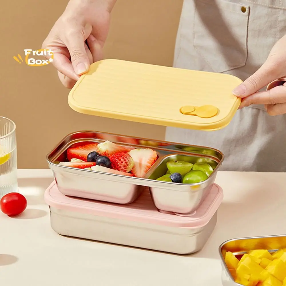 Leak Proof Stainless Steel Lunch Box Silicone Seal Single/Double Compartment Travel Food Tray Stackable Reusable
Leak Proof Stainless Steel Lunch Box Silicone Seal Single/Double Compartment Travel Food Tray Stackable Reusable
