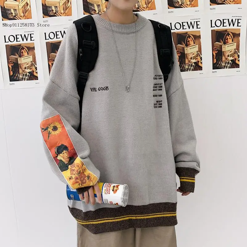 Men Oversized Sweater Human Harajuku Clothing for Female Hip Hop Vintage Knitted Sweater Y2K Pullovers Fashion Brand
Men Oversized Sweater Human Harajuku Clothing for Female Hip Hop Vintage Knitted Sweater Y2K Pullovers Fashion Brand