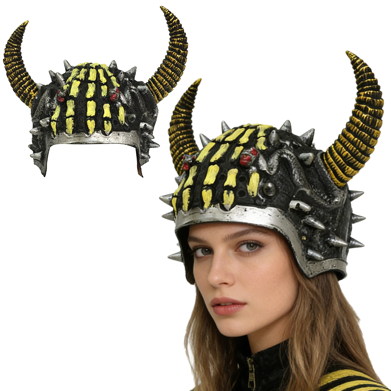 1Pcs Viking Helmet with Horns Ancient Warrior Battle Helmet Medieval Viking Cosplay Costume Headgear Halloween Cosplay Hat
1Pcs Viking Helmet with Horns Ancient Warrior Battle Helmet Medieval Viking Cosplay Costume Headgear Halloween Cosplay Hat