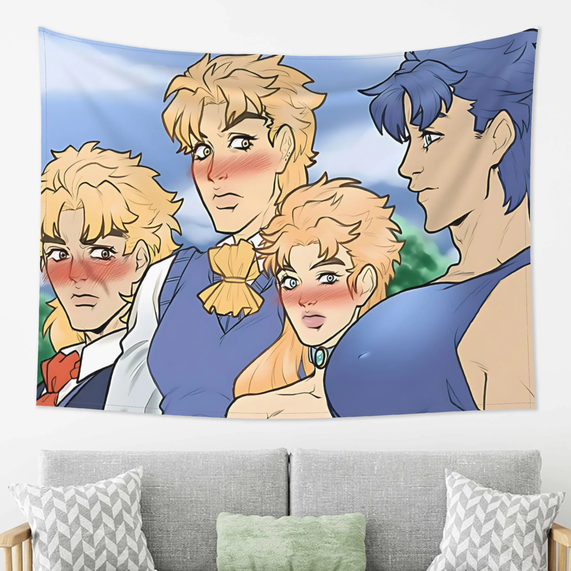 JoJo Series Theme Tapestry, Suitable for Bedroom, Living Room, Office, Dorm Bedroom Decor Decorative Wall Hanging College
JoJo Series Theme Tapestry, Suitable for Bedroom, Living Room, Office, Dorm Bedroom Decor Decorative Wall Hanging College