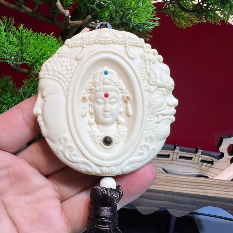 Ivory Nut a Flash of Thought Car Pendant Amitabha Pendant Avalokitesvara Buddha Magic Hand Pieces Necklace
Ivory Nut a Flash of Thought Car Pendant Amitabha Pendant Avalokitesvara Buddha Magic Hand Pieces Necklace