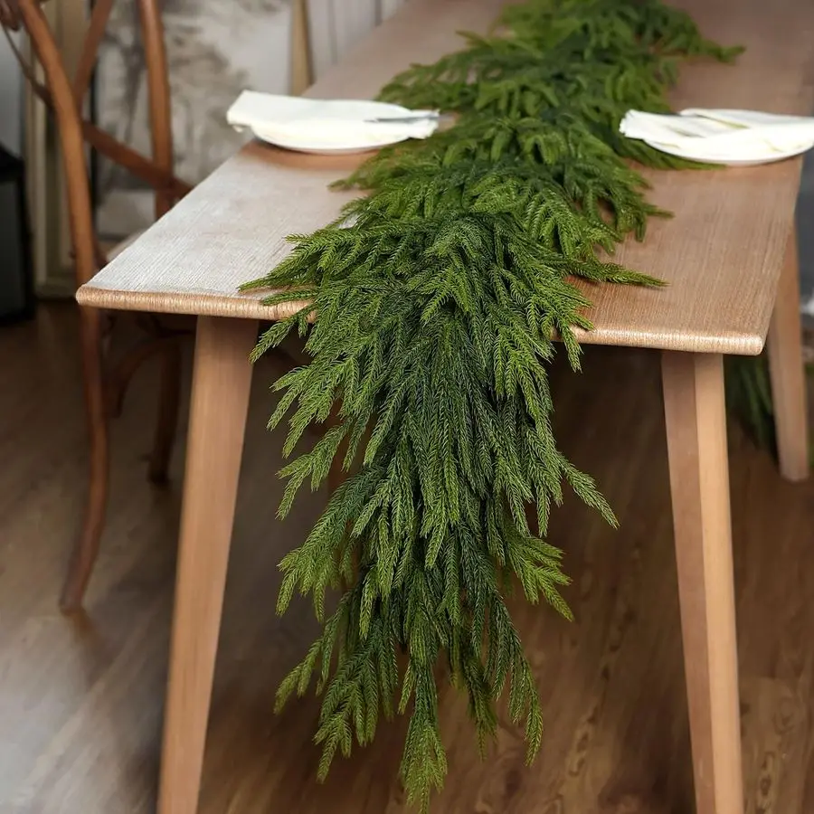 Touch Christmas Norfolk Pine Garland 9ft Artificial Christmas Garland Fake Pine Needles Faux Green Garland for Fireplace,Table,W
Touch Christmas Norfolk Pine Garland 9ft Artificial Christmas Garland Fake Pine Needles Faux Green Garland for Fireplace,Table,W