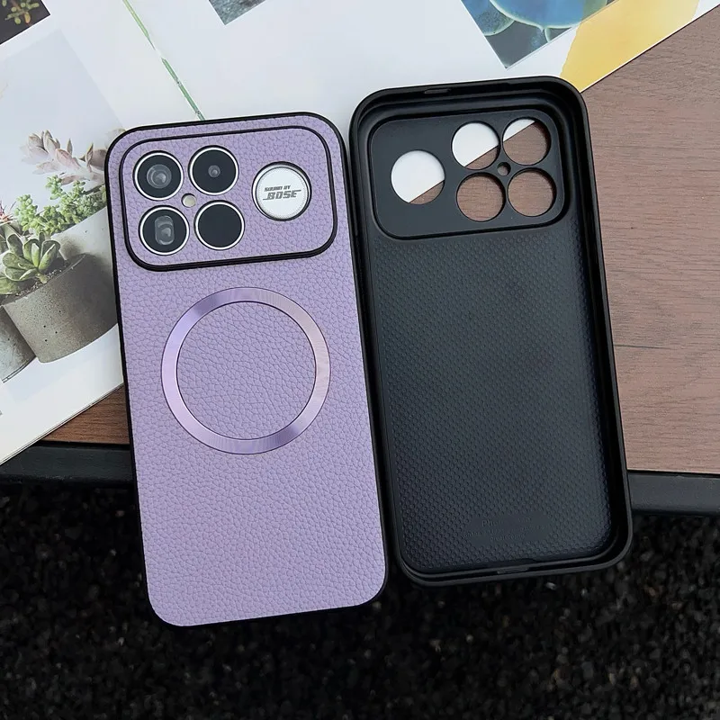 Для Xiaomi Redmi K90 Pro Max, K90 магнитный чехол ELVEV Lichee с узором из искусственной кожи, жесткий чехол для телефона на присоске из ПК
Для Xiaomi Redmi K90 Pro Max, K90 магнитный чехол ELVEV Lichee с узором из искусственной кожи, жесткий чехол для телефона на присоске из ПК