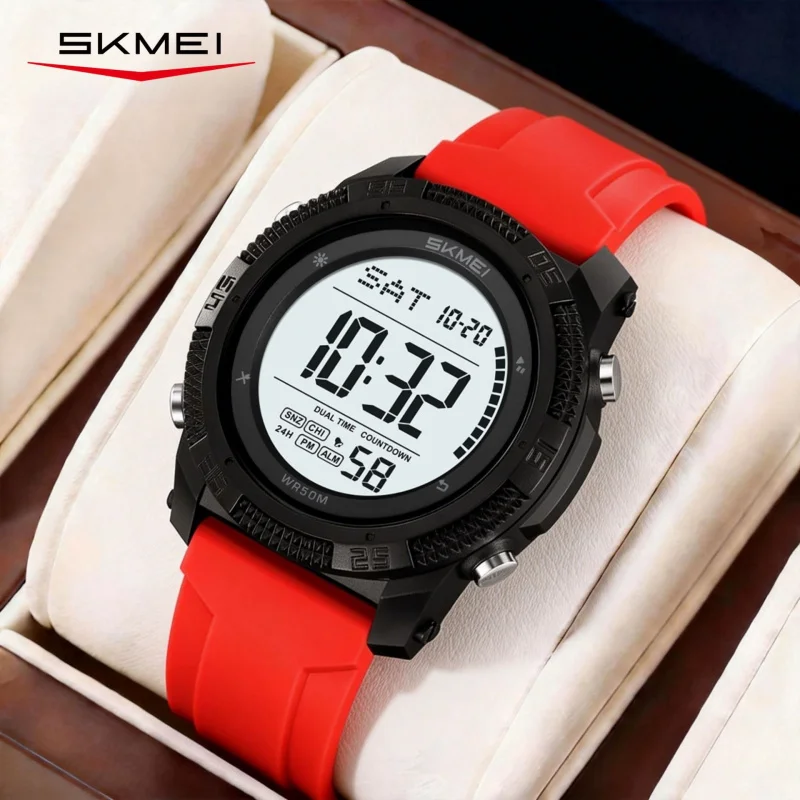 SKMEI Sports Waterproof Digital Watch with Luminous Chronograph, Multifunctional Student Watch
SKMEI Sports Waterproof Digital Watch with Luminous Chronograph, Multifunctional Student Watch