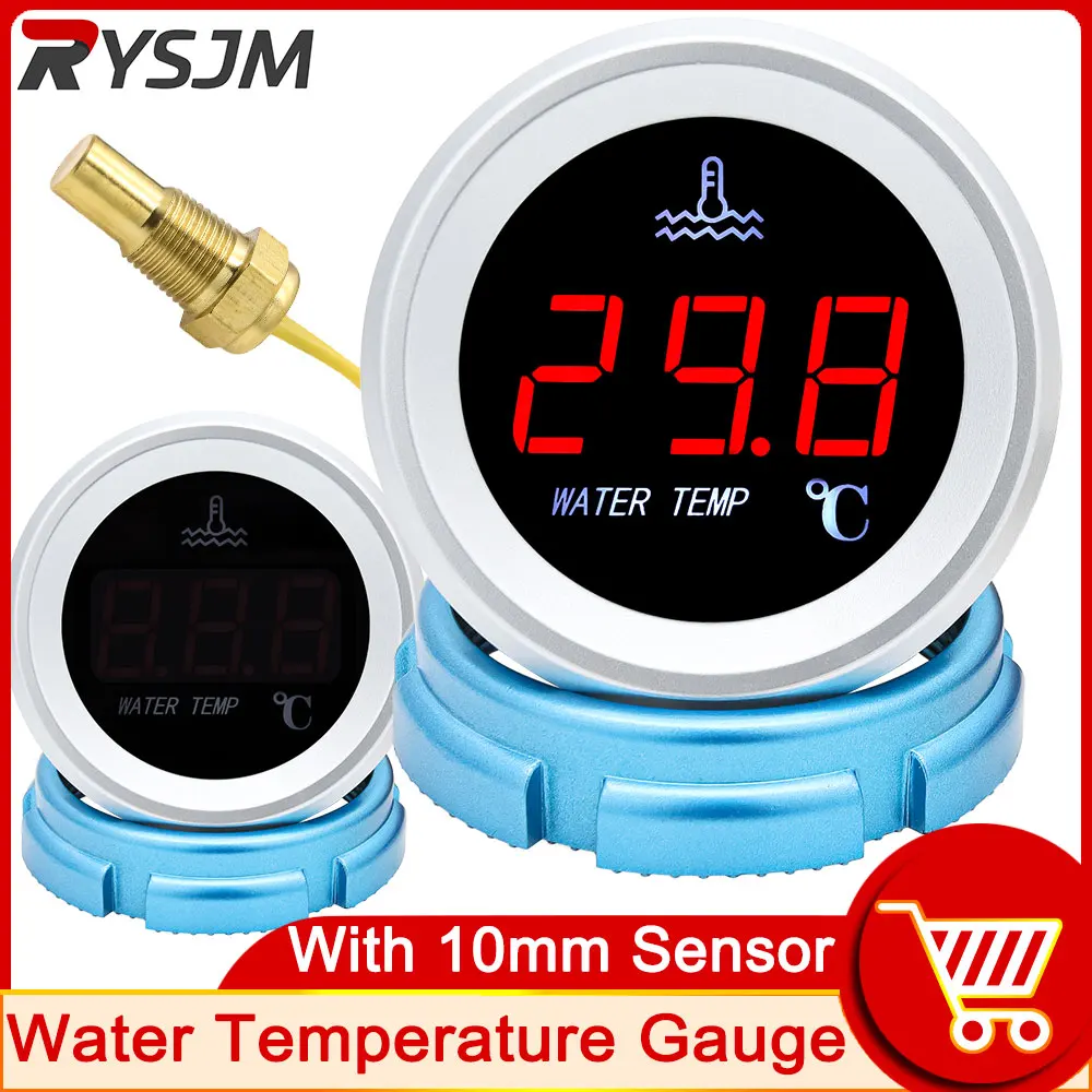 LED Digital Water Temperature Gauge 12V Electronic Universal 120 Celsius with 10mm Water Temp Sensor for Car Truck Yacht Boat
LED Digital Water Temperature Gauge 12V Electronic Universal 120 Celsius with 10mm Water Temp Sensor for Car Truck Yacht Boat