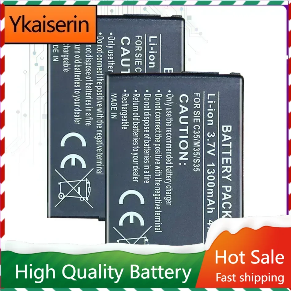 Mobile Phone Battery C35/M35/S35 1300mAh for Siemens 3506, 3508, 3518, 3568, 3608, C35,C35e,C35i,M35,P35,S35, S35i,S46,S47
Mobile Phone Battery C35/M35/S35 1300mAh for Siemens 3506, 3508, 3518, 3568, 3608, C35,C35e,C35i,M35,P35,S35, S35i,S46,S47