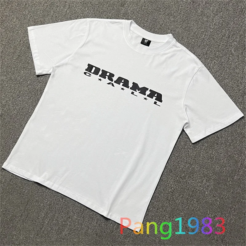 Streetwear Drama Call T-shirt Men Women High Quality Letter Print Oversize Summer Style Short Sleeve Tee
Streetwear Drama Call T-shirt Men Women High Quality Letter Print Oversize Summer Style Short Sleeve Tee