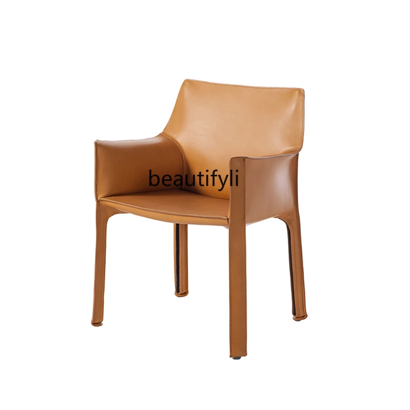 Modern Simple and Fashionable Armchair Leather Reception Chair Nordic Bar Chair Creative Hard Leather Dining Chair
Modern Simple and Fashionable Armchair Leather Reception Chair Nordic Bar Chair Creative Hard Leather Dining Chair