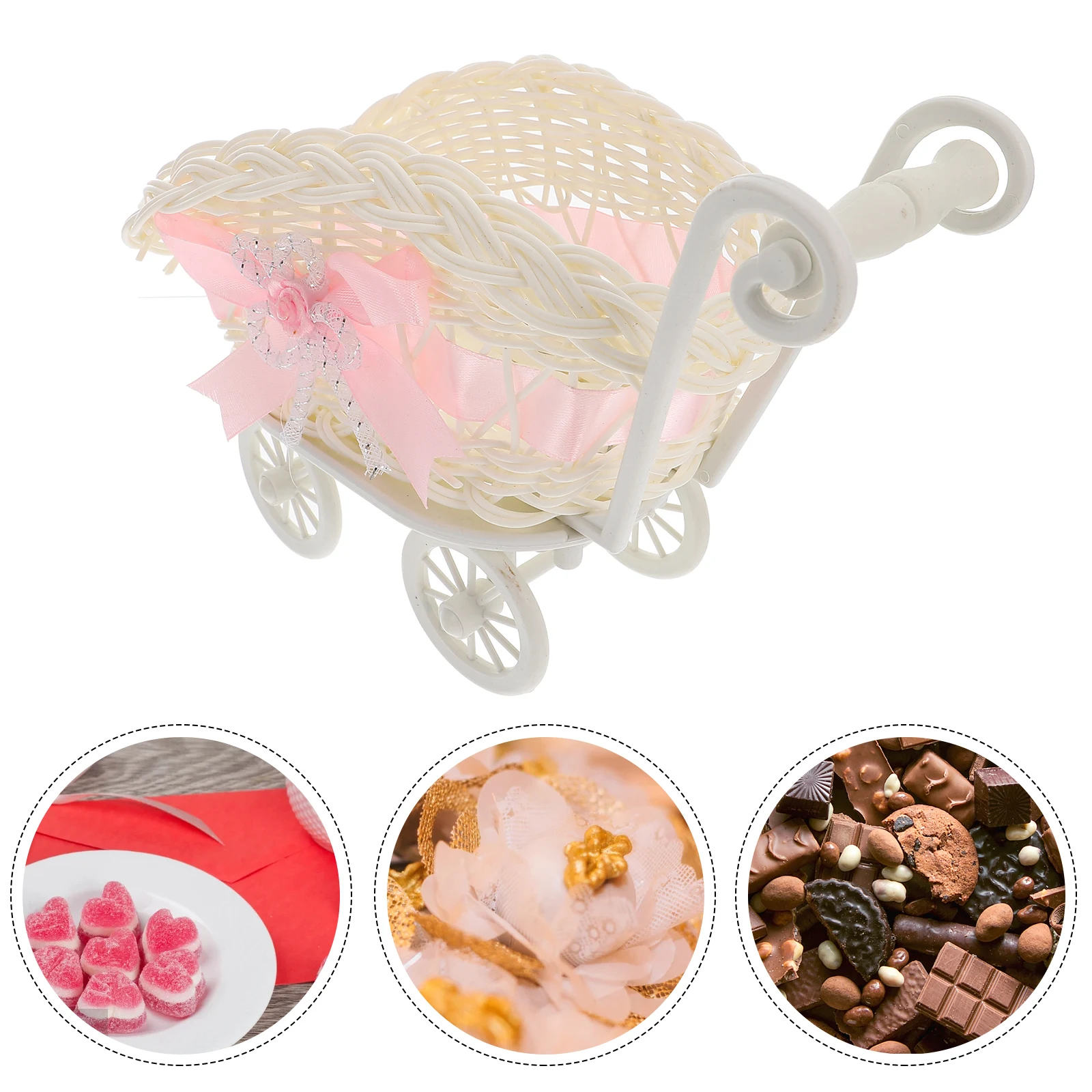 1pc Trolley Shaped Woven Storage Basket Gift Party Favors Baby Shower Candy Basket Cute Decorations Fine Craftsmanship Multi
1pc Trolley Shaped Woven Storage Basket Gift Party Favors Baby Shower Candy Basket Cute Decorations Fine Craftsmanship Multi