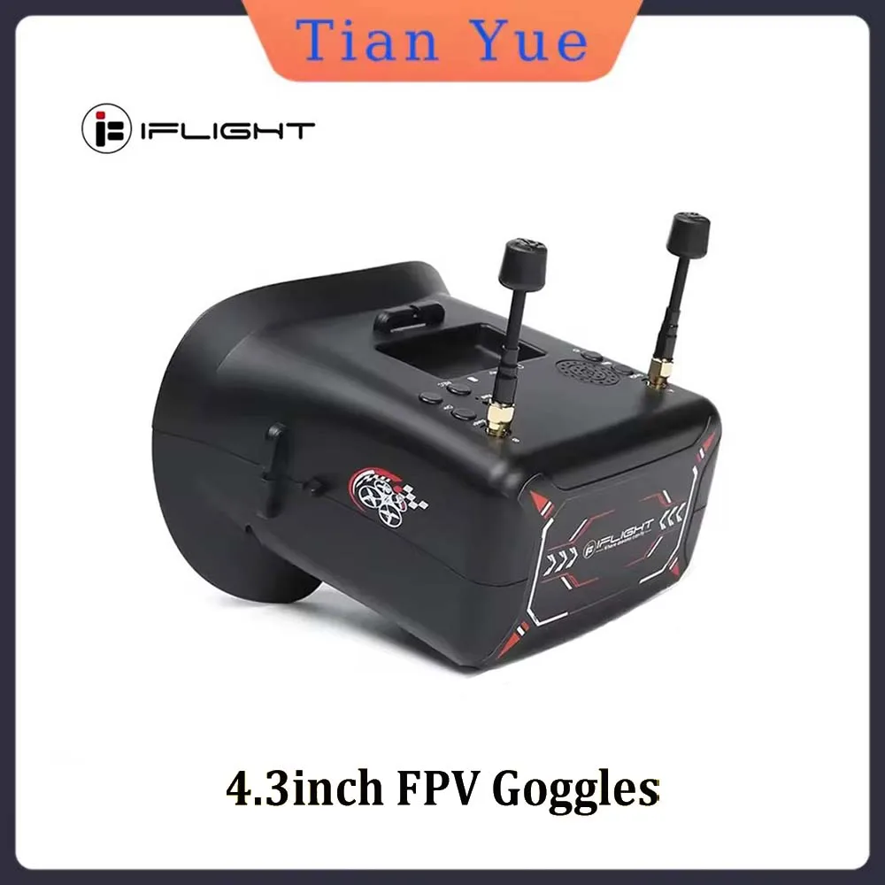 iFlight 4,3-дюймовые очки FPV, 40 каналов, 5,8 ГГц, встроенная функция видеорегистратора с аккумулятором 3,7 В/2000 мАч для полетающей части для просмотра первого человека
iFlight 4,3-дюймовые очки FPV, 40 каналов, 5,8 ГГц, встроенная функция видеорегистратора с аккумулятором 3,7 В/2000 мАч для полетающей части для просмотра первого человека