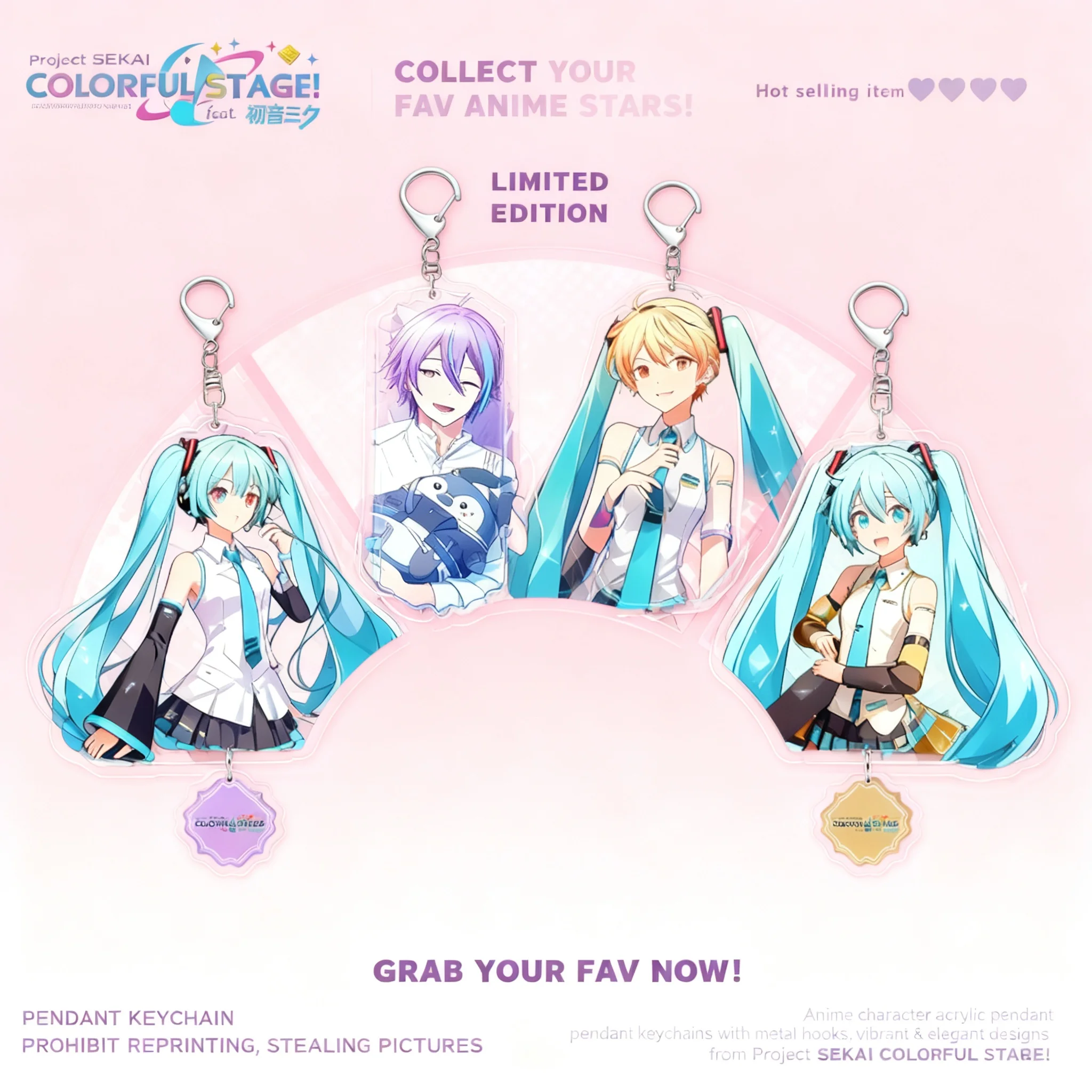 Hatsune Miku Project World Colorful Stage Cute Character Keychain Aoyagi Toya Kamishiro Rui Tenma Saki Anime Merchandise
Hatsune Miku Project World Colorful Stage Cute Character Keychain Aoyagi Toya Kamishiro Rui Tenma Saki Anime Merchandise