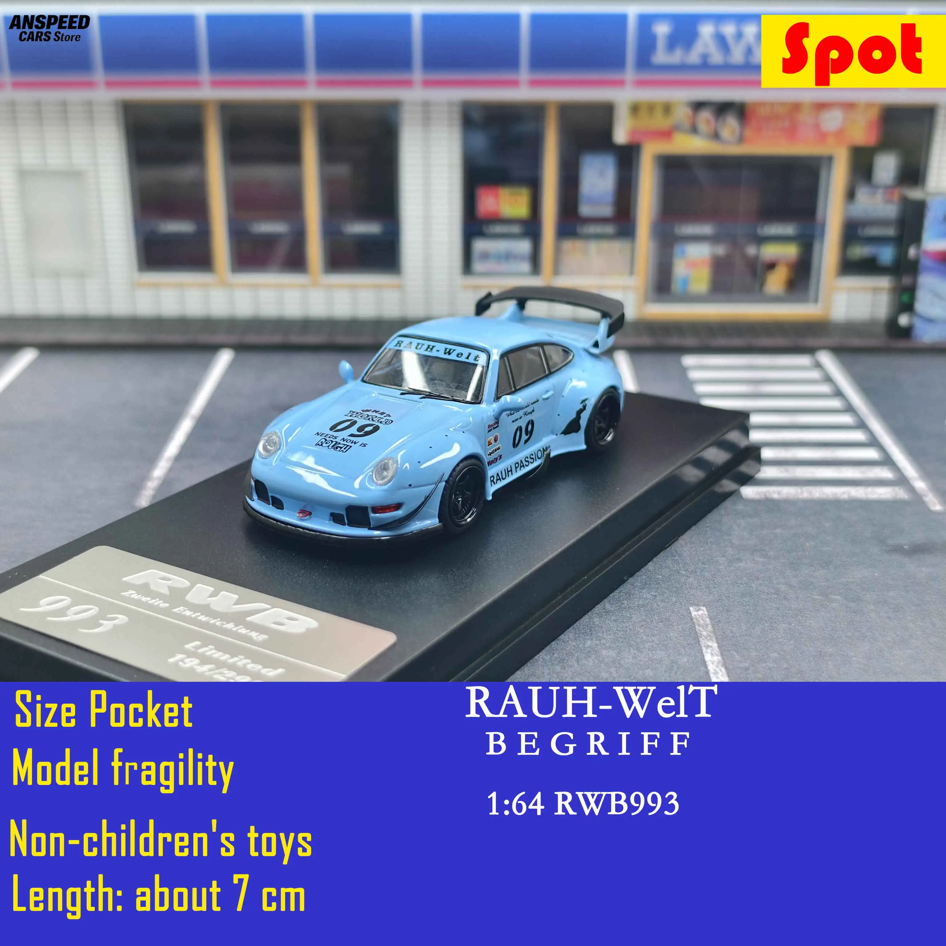 1:64 Scale Original Porsche RWB 964/993 Low Wing Diecast Alloy Model Car - Limited Edition Tuner Style Collectible for Adults
1:64 Scale Original Porsche RWB 964/993 Low Wing Diecast Alloy Model Car - Limited Edition Tuner Style Collectible for Adults
