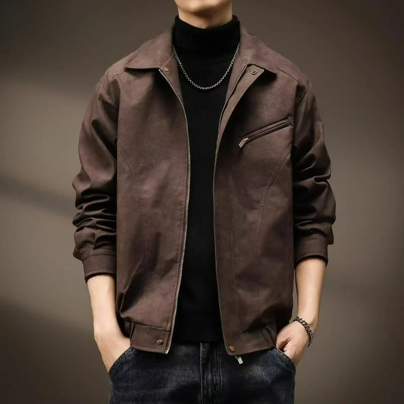 Spring and Autumn New Retro Men Jacket Snowflake Velvet High-end American Lapel Versatile Pilot Top Men's Clothing Youth Trend
Spring and Autumn New Retro Men Jacket Snowflake Velvet High-end American Lapel Versatile Pilot Top Men's Clothing Youth Trend