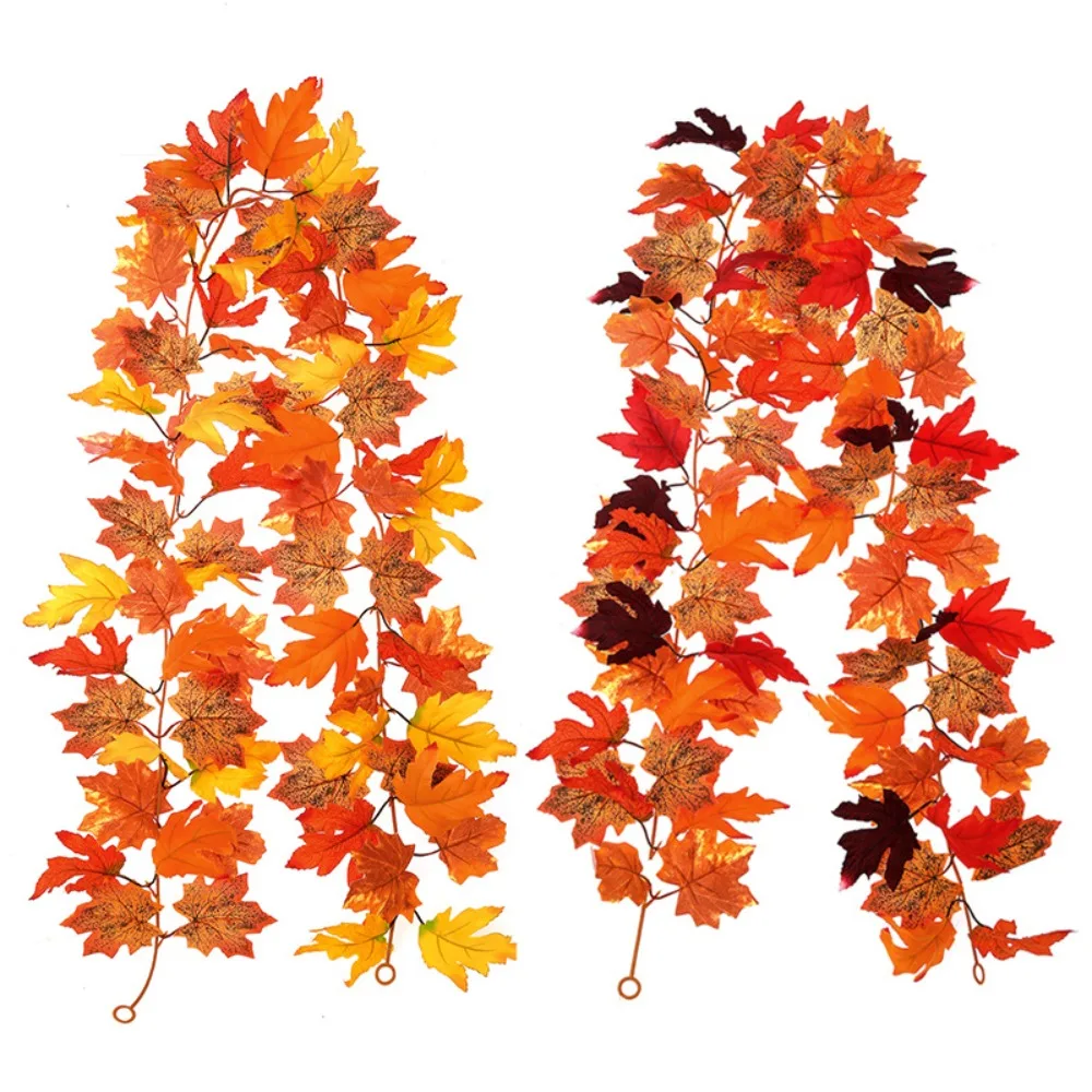 175cm Artificial Maple Leaf Garland Fake Fallen Leaves Autumn Decor Rattan for Thanksgiving Halloween Festivals Wedding Decor
175cm Artificial Maple Leaf Garland Fake Fallen Leaves Autumn Decor Rattan for Thanksgiving Halloween Festivals Wedding Decor