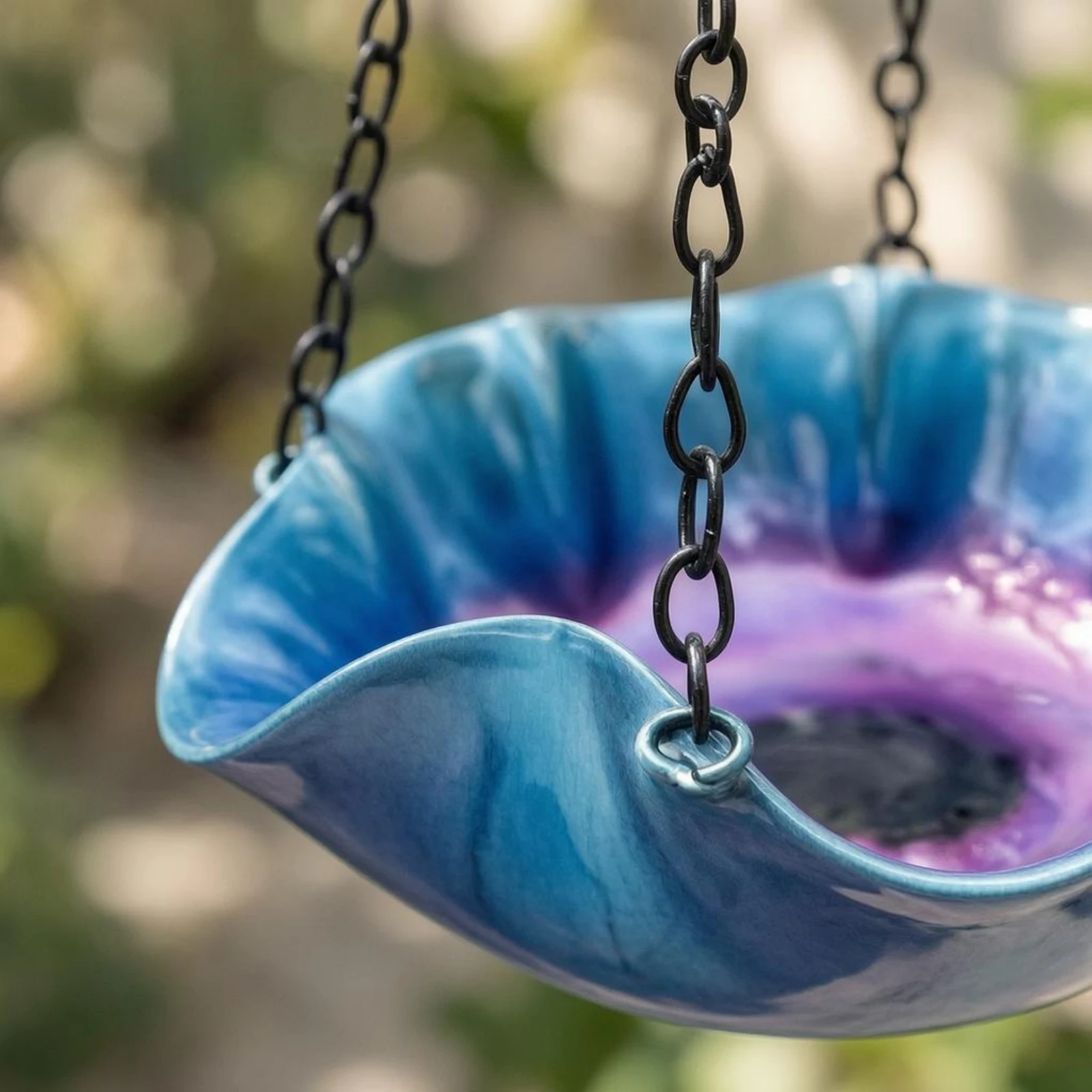 Hanging Feeder Tray Decorative Ruffled Petal-Rim Tray Flower-Shaped Bowl Easy to Clean Outdoor Decor
Hanging Feeder Tray Decorative Ruffled Petal-Rim Tray Flower-Shaped Bowl Easy to Clean Outdoor Decor