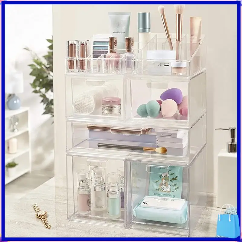 Clear Plastic Organizer Drawers 4.5-Inches Tall Organize Cosmetics And Beauty Supplies
Clear Plastic Organizer Drawers 4.5-Inches Tall Organize Cosmetics And Beauty Supplies