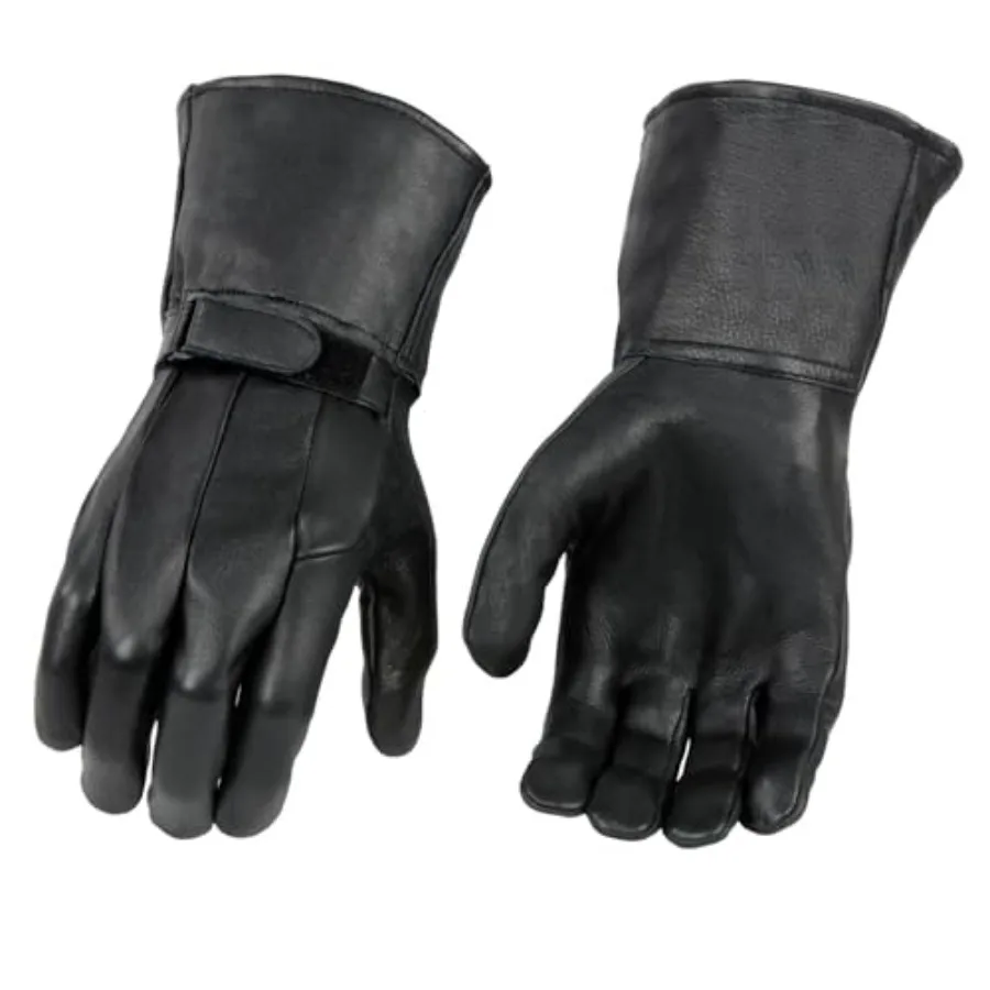 Men's USA Deerskin Gauntlet Motorcycle Gloves for riding, premium deerskin leather, black, abrasion-resistant with reinforced k
Men's USA Deerskin Gauntlet Motorcycle Gloves for riding, premium deerskin leather, black, abrasion-resistant with reinforced k