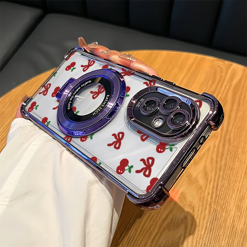 Phone Case For OPPO A6X 5G A9X A11X A5X A3X A3 A2 A1 A6 A5 Pro Luxury Plating Shockproof Cherry Bow Knots Print Bracket Cover
Phone Case For OPPO A6X 5G A9X A11X A5X A3X A3 A2 A1 A6 A5 Pro Luxury Plating Shockproof Cherry Bow Knots Print Bracket Cover