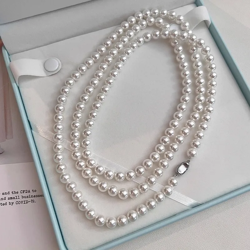 French-style fashion natural Australian mother-of-pearl high-quality 925 sterling silver ingot clasp necklace long sweater chain
French-style fashion natural Australian mother-of-pearl high-quality 925 sterling silver ingot clasp necklace long sweater chain