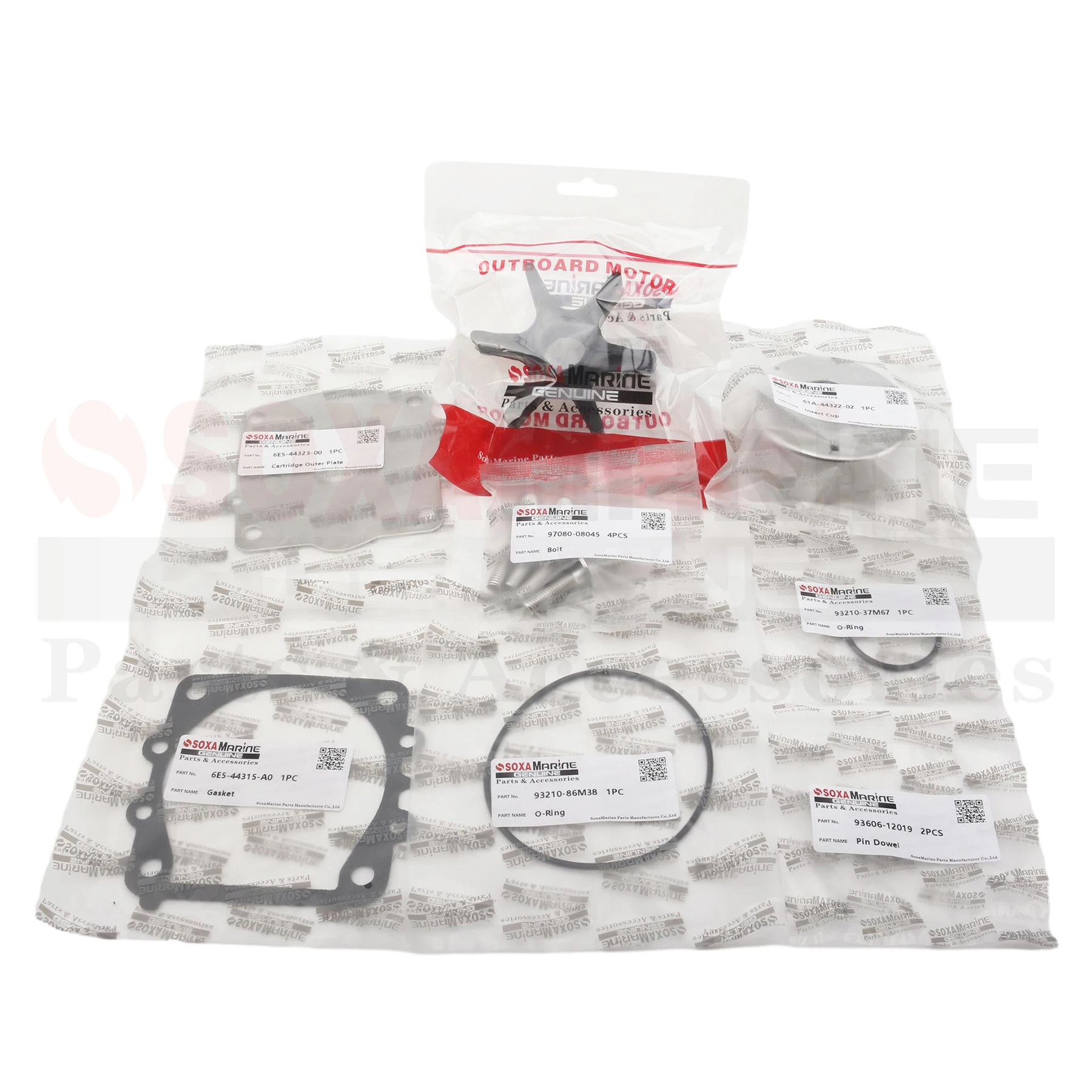 6N6-W0078-00 Water Pump Impeller Kit Replacement Compatible with Yamaha 2 Stroke 115HP 130HP Outboard Engines 6N6-W0078-01
6N6-W0078-00 Water Pump Impeller Kit Replacement Compatible with Yamaha 2 Stroke 115HP 130HP Outboard Engines 6N6-W0078-01