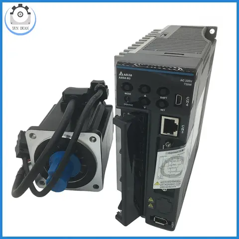Delta AC Servo Kit 220V 750W/1KW/1.5KW Servo B3 Série Servo Motor Kit 60/80/130mm flange 24bit B2Series CANopen,RS-485,EtherCAT