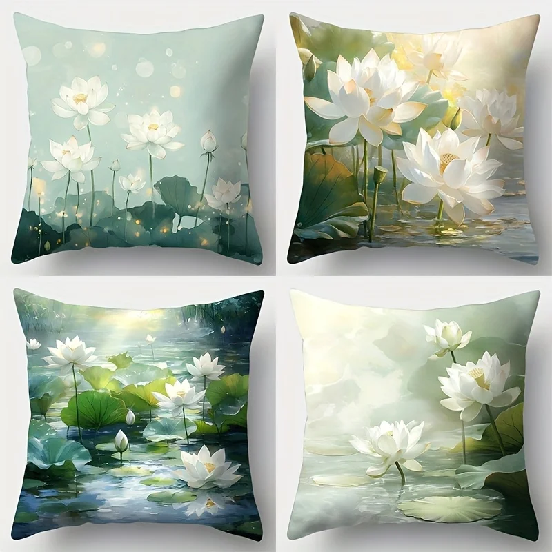 4pcs Lotus flowers under double-sided Printed pillow cover Short plush Suitable living rooms bedrooms sofas throw cushion cover
4pcs Lotus flowers under double-sided Printed pillow cover Short plush Suitable living rooms bedrooms sofas throw cushion cover