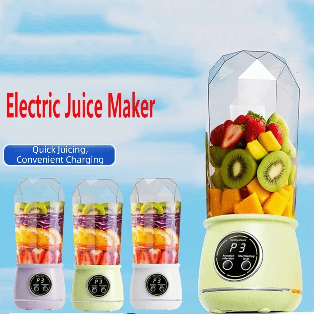 Wireless Electric Juice Maker 10 Blades 550ml Electric Juice Blender Cup Juicing Cup 3 Gears Handheld Blender Bottle Ice Crusher
Wireless Electric Juice Maker 10 Blades 550ml Electric Juice Blender Cup Juicing Cup 3 Gears Handheld Blender Bottle Ice Crusher