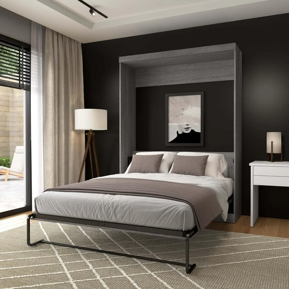 Queen Murphy Bed in Bark Gray, Sleeping Arrangement for Multipurpose Room
Queen Murphy Bed in Bark Gray, Sleeping Arrangement for Multipurpose Room