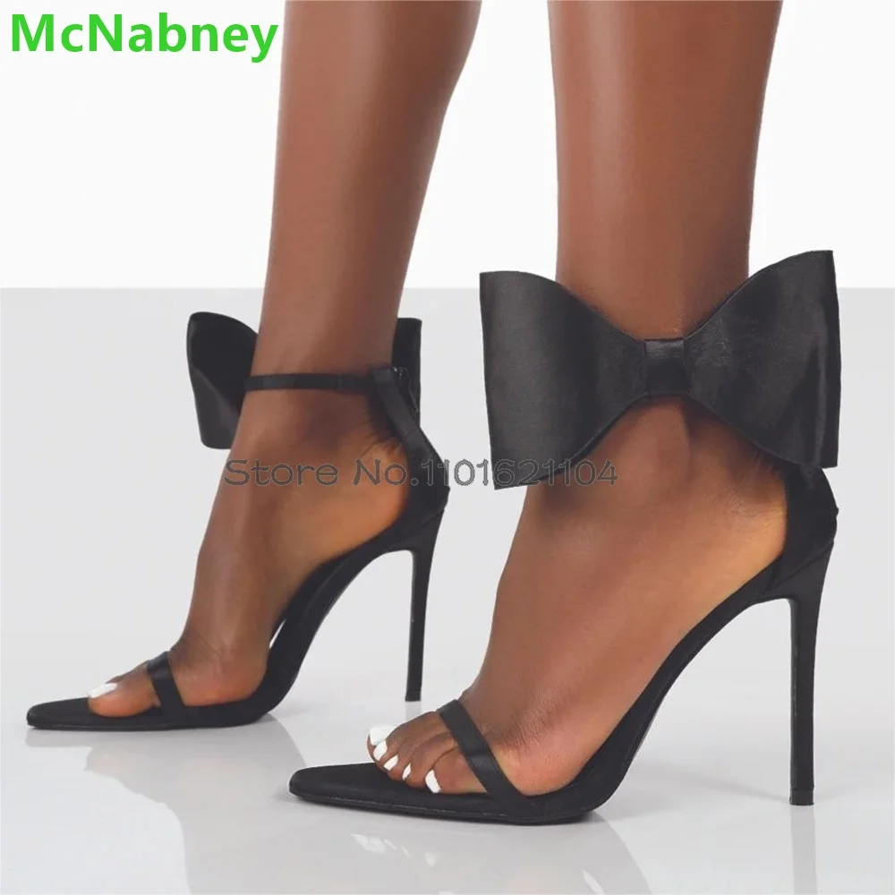 Ankle Butterfly-knot Thin High Heel Sandals For Female Women 2024 Summer New Pointed Toe Back Zip Sexy Shallow Fashion Shoes
Ankle Butterfly-knot Thin High Heel Sandals For Female Women 2024 Summer New Pointed Toe Back Zip Sexy Shallow Fashion Shoes