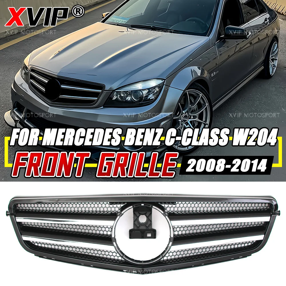 XVIP Chrome Silver With 2 Pin Front Bumper Kidney Grille For Mercedes Benz C-Class W204 2008-2014 W204/S204/C204 2008-2014 C180 C200 C230 C250 C280 C300 C350 Upper Racing Grill
XVIP Chrome Silver With 2 Pin Front Bumper Kidney Grille For Mercedes Benz C-Class W204 2008-2014 W204/S204/C204 2008-2014 C180 C200 C230 C250 C280 C300 C350 Upper Racing Grill
