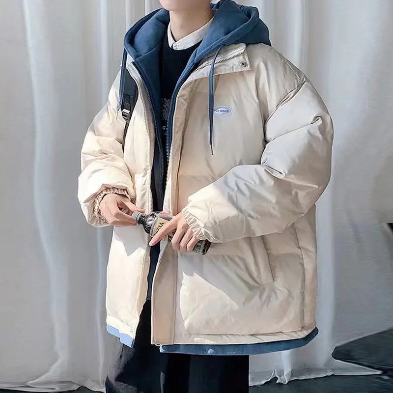 Trendy Thiened Cotton Jaet Men's Hooded Coat Fake Two-Piece Sle Label Attached Korean Version Winter New Arrival
Trendy Thiened Cotton Jaet Men's Hooded Coat Fake Two-Piece Sle Label Attached Korean Version Winter New Arrival