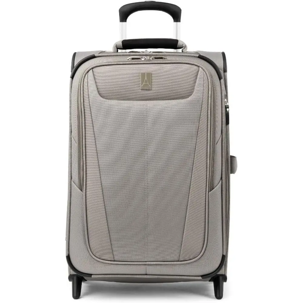 Expandable 21-Inch Lightweight Champagne Carry-On Luggage with Side Pockets
Expandable 21-Inch Lightweight Champagne Carry-On Luggage with Side Pockets