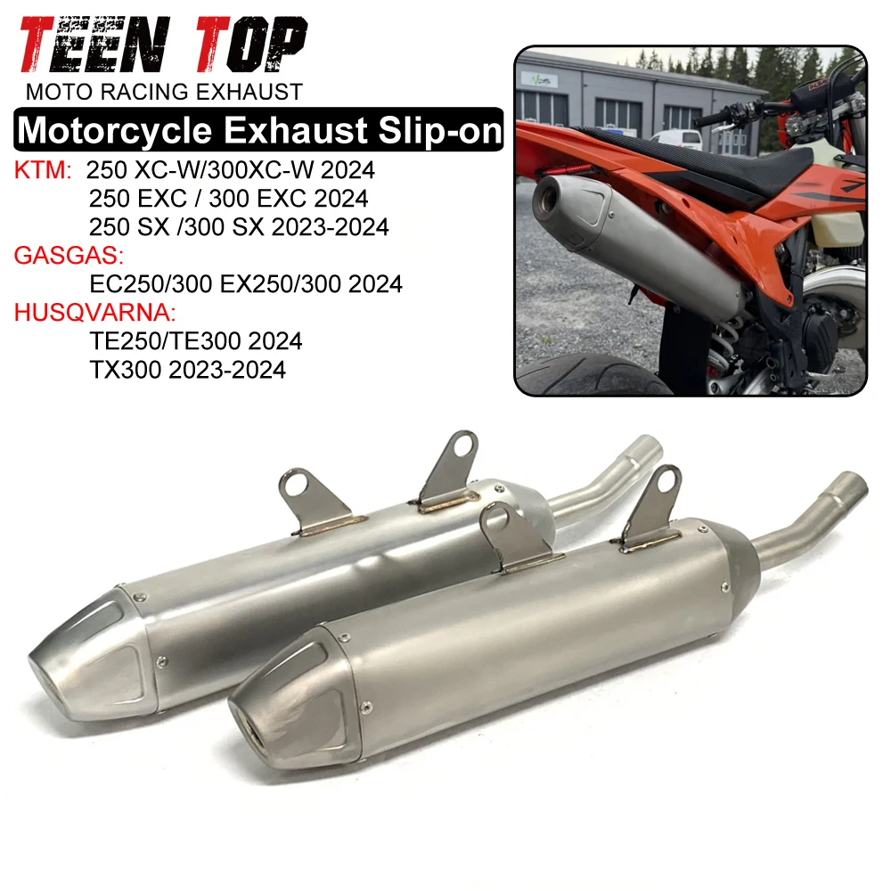 2-тактный выхлопной глушитель из титанового сплава для GASGAS EC250/300 EX250 EX300, соединительная труба для 250/300 EXC 300XCW
2-тактный выхлопной глушитель из титанового сплава для GASGAS EC250/300 EX250 EX300, соединительная труба для 250/300 EXC 300XCW