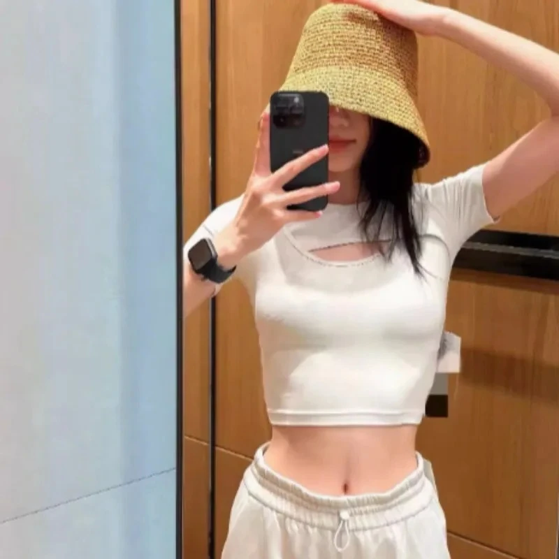 Одежда для йоги, женские топы с короткими рукавами, сетчатая красная облегающая тонкая профессиональная спортивная тренировка, короткая одежда для фитнеса, футболка 
Одежда для йоги, женские топы с короткими рукавами, сетчатая красная облегающая тонкая профессиональная спортивная тренировка, короткая одежда для фитнеса, футболка